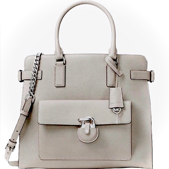 Michael Kors Hamilton Satchel Shoulder Bag Handbag Purse - Picture 2 of 16